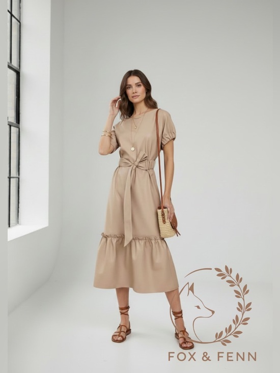 Dresses & Skirts - Inclan Studio‎ Vegan Leather Dress NWT size large